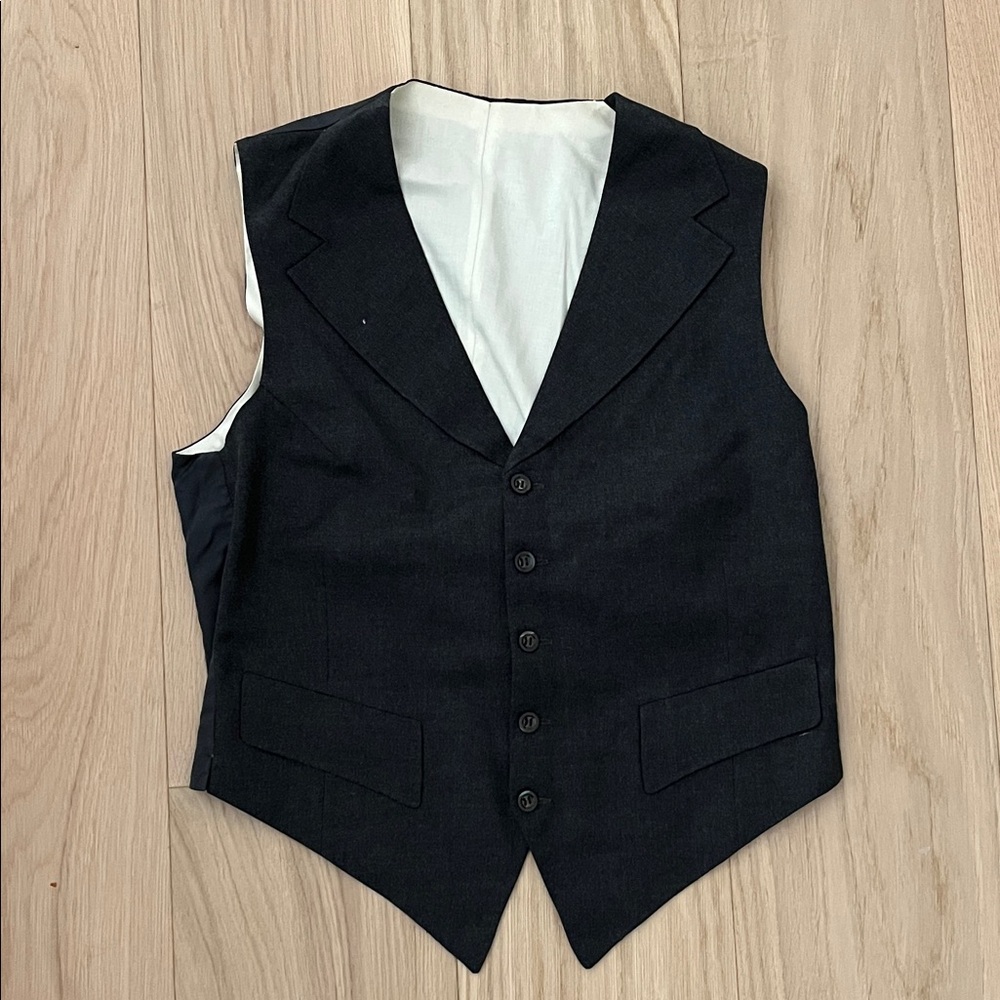 Men's Black Formal Suit Vest - Classic Tailored Style